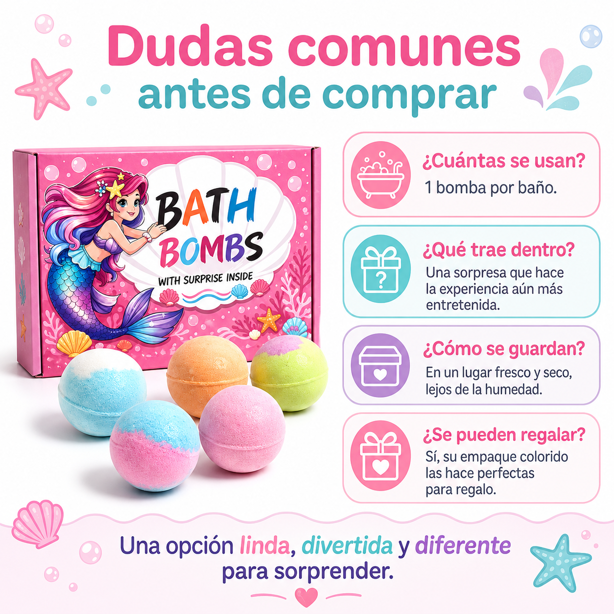 BubblyPop | Bombas de Baño con Sorpresa